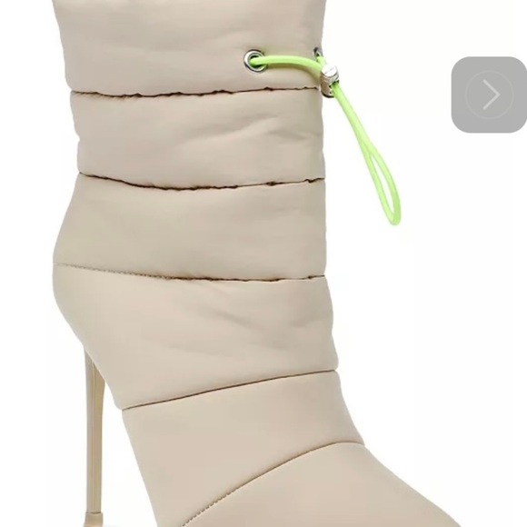 NWB Steve Madden Cloak Puffer bootie in nude - Picture 2 of 5